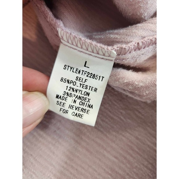 Urban Daisy half zip corduroy pull over womens sz large pink - Picture 4 of 8